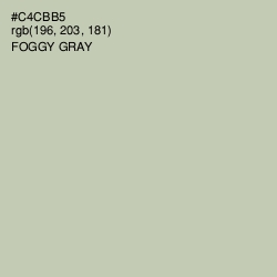 #C4CBB5 - Foggy Gray Color Image