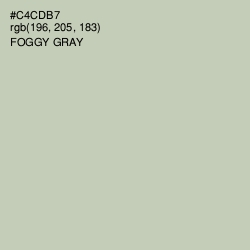 #C4CDB7 - Foggy Gray Color Image