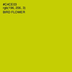 #C4CE03 - Bird Flower Color Image