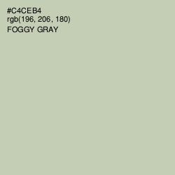 #C4CEB4 - Foggy Gray Color Image