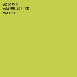 #C4CF49 - Wattle Color Image