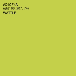 #C4CF4A - Wattle Color Image