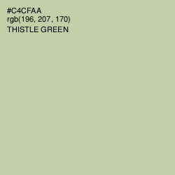 #C4CFAA - Thistle Green Color Image