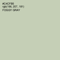 #C4CFB5 - Foggy Gray Color Image