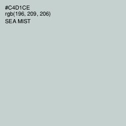 #C4D1CE - Sea Mist Color Image