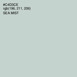 #C4D3CE - Sea Mist Color Image