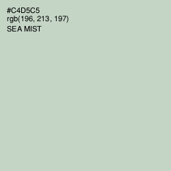 #C4D5C5 - Sea Mist Color Image