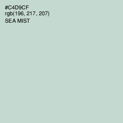 #C4D9CF - Sea Mist Color Image