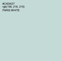 #C4DAD7 - Paris White Color Image