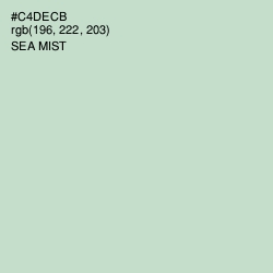 #C4DECB - Sea Mist Color Image