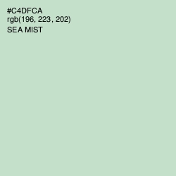 #C4DFCA - Sea Mist Color Image