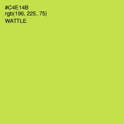 #C4E14B - Wattle Color Image