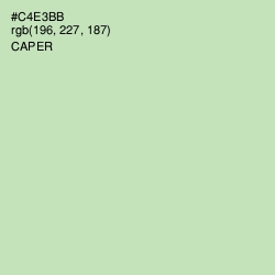 #C4E3BB - Caper Color Image