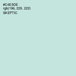 #C4E5DE - Skeptic Color Image