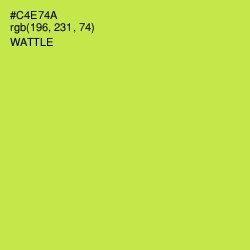 #C4E74A - Wattle Color Image