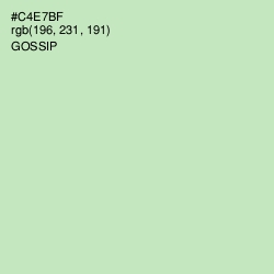 #C4E7BF - Gossip Color Image