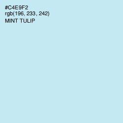 #C4E9F2 - Mint Tulip Color Image