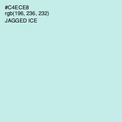 #C4ECE8 - Jagged Ice Color Image