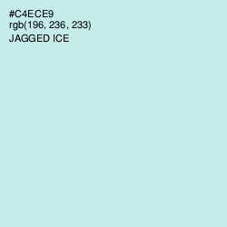 #C4ECE9 - Jagged Ice Color Image