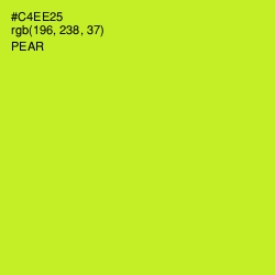 #C4EE25 - Pear Color Image