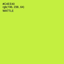#C4EE40 - Wattle Color Image
