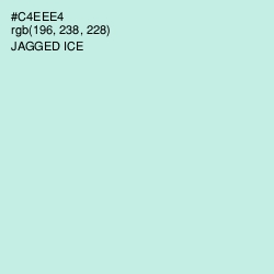 #C4EEE4 - Jagged Ice Color Image