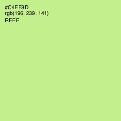 #C4EF8D - Reef Color Image