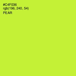 #C4F036 - Pear Color Image