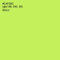 #C4F05C - Sulu Color Image