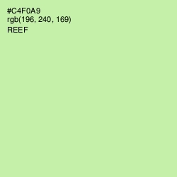#C4F0A9 - Reef Color Image