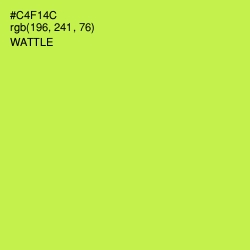 #C4F14C - Wattle Color Image