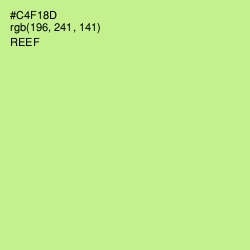 #C4F18D - Reef Color Image