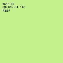 #C4F18E - Reef Color Image