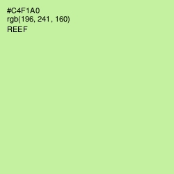 #C4F1A0 - Reef Color Image