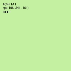 #C4F1A1 - Reef Color Image