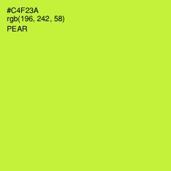#C4F23A - Pear Color Image