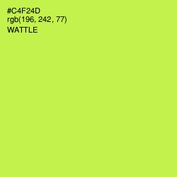 #C4F24D - Wattle Color Image