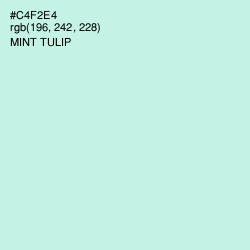 #C4F2E4 - Mint Tulip Color Image