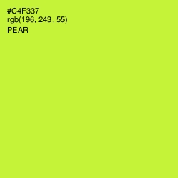 #C4F337 - Pear Color Image