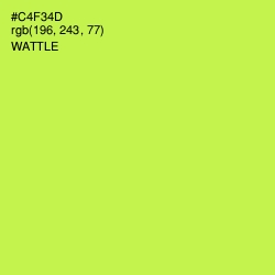 #C4F34D - Wattle Color Image