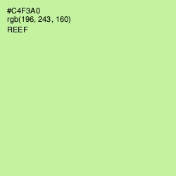 #C4F3A0 - Reef Color Image