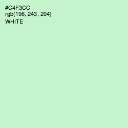 #C4F3CC - Tea Green Color Image