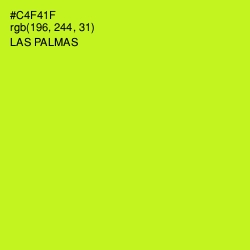 #C4F41F - Las Palmas Color Image