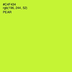 #C4F434 - Pear Color Image