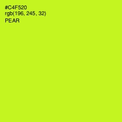 #C4F520 - Pear Color Image