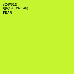 #C4F52E - Pear Color Image