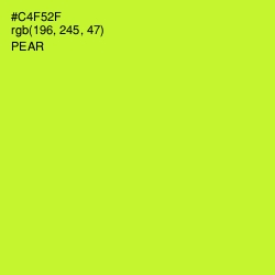 #C4F52F - Pear Color Image