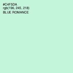 #C4F5DA - Blue Romance Color Image