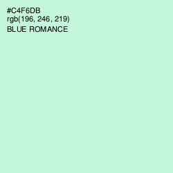 #C4F6DB - Blue Romance Color Image