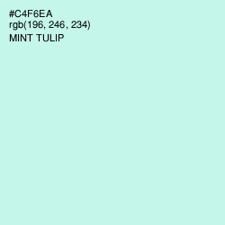 #C4F6EA - Mint Tulip Color Image